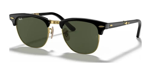 Ray-Ban CLUBMASTER FOLDING RB2176 Sunglasses / Size 51 / Black №901 / G-15 Green (3N 13.2%)