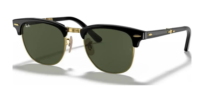 Ray-Ban CLUBMASTER FOLDING RB2176 Sunglasses | Size 51 / Black №901 / G-15 Green (3N 13.2%)