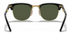 Ray-Ban CLUBMASTER FOLDING RB2176 Sunglasses | Size 51 / Black №901 / G-15 Green (3N 13.2%)