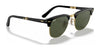 Ray-Ban CLUBMASTER FOLDING RB2176 Sunglasses | Size 51 / Black №901 / G-15 Green (3N 13.2%)