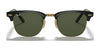 Ray-Ban CLUBMASTER FOLDING RB2176 Sunglasses | Size 51 / Black №901 / G-15 Green (3N 13.2%)