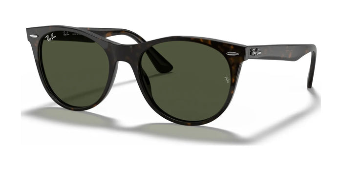 Ray-Ban WAYFARER II RB2185F Sunglasses | Size 55 / Tortoise №902/31 / G-15 Green (3N 13.2%)