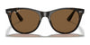 Ray-Ban WAYFARER II RB2185 Sunglasses | Size 55 / Black №901/31 / G-15 Green (3N 13.2%)