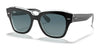 Ray-Ban STATE STREET RB2186 Sunglasses / Black On Transparent №12943M / Blue Gradient (2N 21%) / Size 49