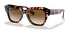 Ray-Ban STATE STREET RB2186 Sunglasses / Pink Havana №133451 / Light Brown Gradient (2N 30.5%) / Size 49