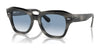 Ray-Ban STATE STREET RB2186 Sunglasses / Striped Grey №14043F / Clear & Blue (2N 29.9%) / Size 49