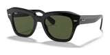 Ray-Ban STATE STREET RB2186 Sunglasses Black / G-15 Green