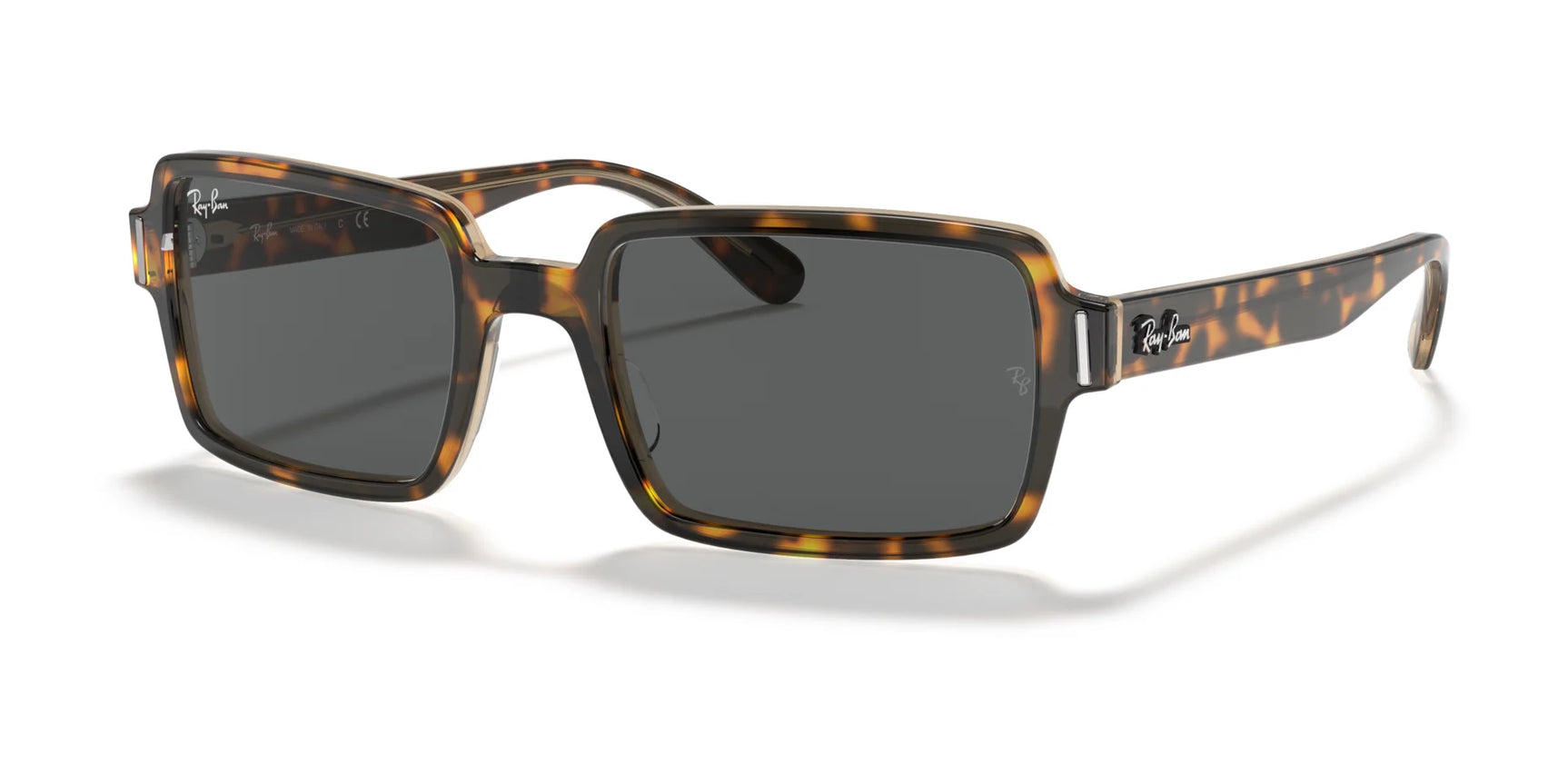 Ray-Ban BENJI RB2189 Sunglasses Havana On Transparent Brown / Dark Grey