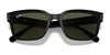 Ray-Ban JEFFREY RB2190 Sunglasses | Size 55 / Black №901/31 / G-15 Green (3N 13.2%)