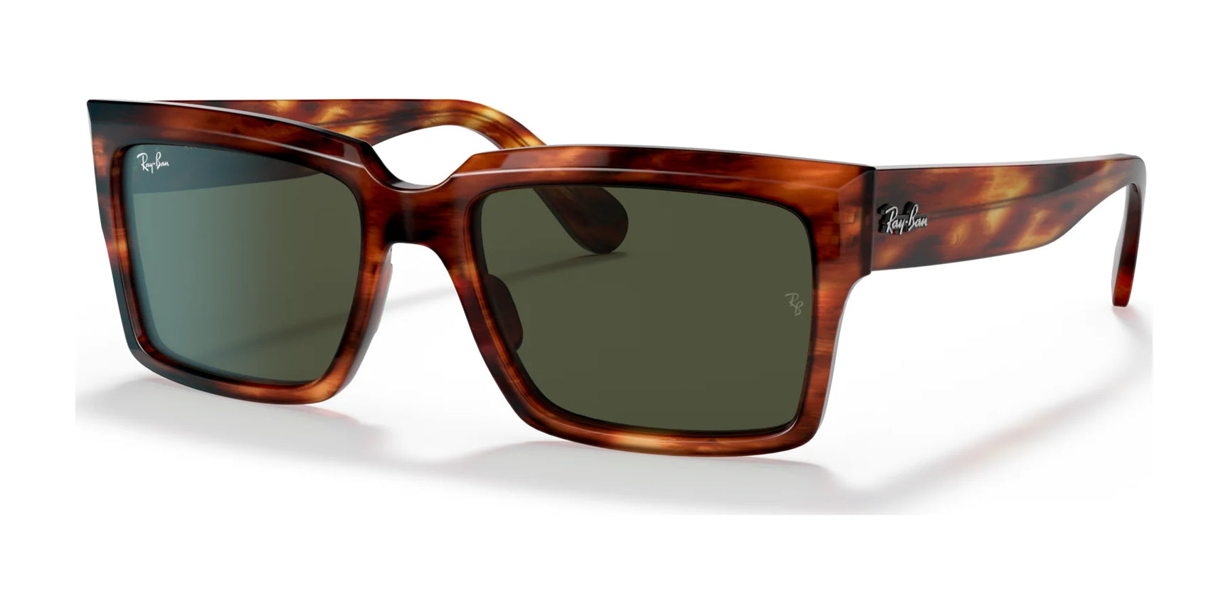 Ray-Ban INVERNESS RB2191F Sunglasses Striped Havana / G-15 Green
