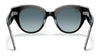 Ray-Ban ROUNDABOUT RB2192F Sunglasses | Size 47 / Black On Transparent №12943M / Blue Gradient Grey (2N 21%)