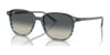 Ray-Ban LEONARD RB2193 Sunglasses / Striped Grey & Blue №138171 / Grey (3N 14.02%) / Size 55