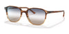 Ray-Ban LEONARD RB2193F Sunglasses | Size 55 / Tortoise №1328GD / Blue/Brown Gradient (1N 74.6%)