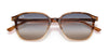 Ray-Ban LEONARD RB2193F Sunglasses | Size 55 / Brown Havana №1327GF / Blue/Grey Gradient (1N 71.8%)