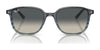 Ray-Ban LEONARD RB2193F Sunglasses | Size 55 / Brown Havana №1327GF / Blue/Grey Gradient (1N 71.8%)