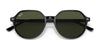 Ray-Ban THALIA RB2195 Sunglasses / Havana №902/31 / Green (3N 13.2%) / Size 51