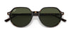 Ray-Ban THALIA RB2195 Sunglasses / Havana №902/31 / Green (3N 13.2%) / Size 51