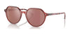 Ray-Ban THALIA RB2195F Sunglasses | Size 53 / Transparent Pink №66372K / Red (3N 14%)
