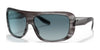Ray-Ban BLAIR RB2196 Sunglasses / Grey №13143M / Blue Gradient Grey (2N 21%) / Size 64