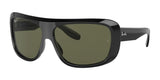 Ray-Ban BLAIR RB2196 Sunglasses Black / G-15 Green (Polarized)