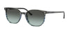 Ray-Ban ELLIOT RB2197F Sunglasses | Size 54 / Striped Grey & Blue №1391GK / Blue & Black (3N 13.8%)