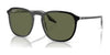 Ray-Ban RB2203F Sunglasses | Size 55 / Black On Transparent №919/58 / Green (Polarized) (3P 11%)