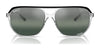 Ray-Ban BILL ONE RB2205 Sunglasses / Black №901/31 / Green (3N 13.2%) / Size 57