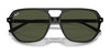 Ray-Ban BILL ONE RB2205 Sunglasses / Black №901/31 / Green (3N 13.2%) / Size 57