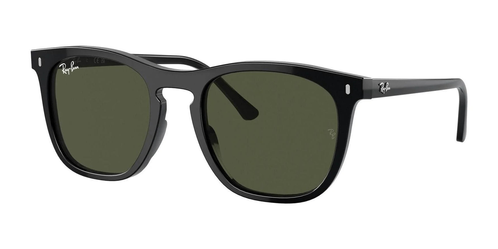 Ray-Ban RB2210F Sunglasses Black / Green