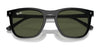 Ray-Ban RB2210F Sunglasses | Size 53 / Black №901/31 / Green (3N 13.2%)