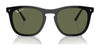 Ray-Ban RB2210F Sunglasses | Size 53 / Black №901/31 / Green (3N 13.2%)