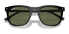 Ray-Ban RB2210F Sunglasses | Size 53 / Black №901/31 / Green (3N 13.2%)