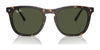 Ray-Ban RB2210F Sunglasses | Size 53 / Black №901/31 / Green (3N 13.2%)