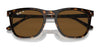 Ray-Ban RB2210F Sunglasses | Size 53 / Black №901/31 / Green (3N 13.2%)