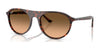 Ray-Ban RB2215F Sunglasses | Size 56 / Havana Red Turtle №14293B / Pink Gradient Black (2N 27.6%)