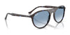 Ray-Ban RB2215F Sunglasses | Size 56 / Black №901/31 / Green (3N 13.2%)
