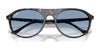Ray-Ban RB2215F Sunglasses | Size 56 / Black №901/31 / Green (3N 13.2%)