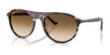 Ray-Ban RB2215F Sunglasses | Size 56 / Havana Yellow Turtle №143151 / Clear Gradient Brown (2N 30.5%)