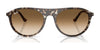 Ray-Ban RB2215F Sunglasses | Size 56 / Black №901/31 / Green (3N 13.2%)