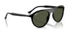 Ray-Ban RB2215F Sunglasses | Size 56 / Black №901/31 / Green (3N 13.2%)