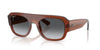 Ray-Ban RB2218 Sunglasses | Size 55 / Transparent Brown №6678T3 / Grey Gradient (Polarized) (3P 15.2%)