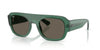 Ray-Ban RB2218 Sunglasses | Size 55 / Transparent Green №6681/3 / Brown (3N 14.3%)