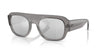 Ray-Ban RB2218 Sunglasses | Size 55 / Transparent Grey №668482 / Grey Mirror Gradient Silver (Polarized) (3P 13.8%)