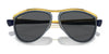Ray-Ban OLYMPIAN AVIATOR RB2219 Sunglasses | Size 59 / Transparent Blue №1370B1 / New Color  №1370B1 (3N 12%)