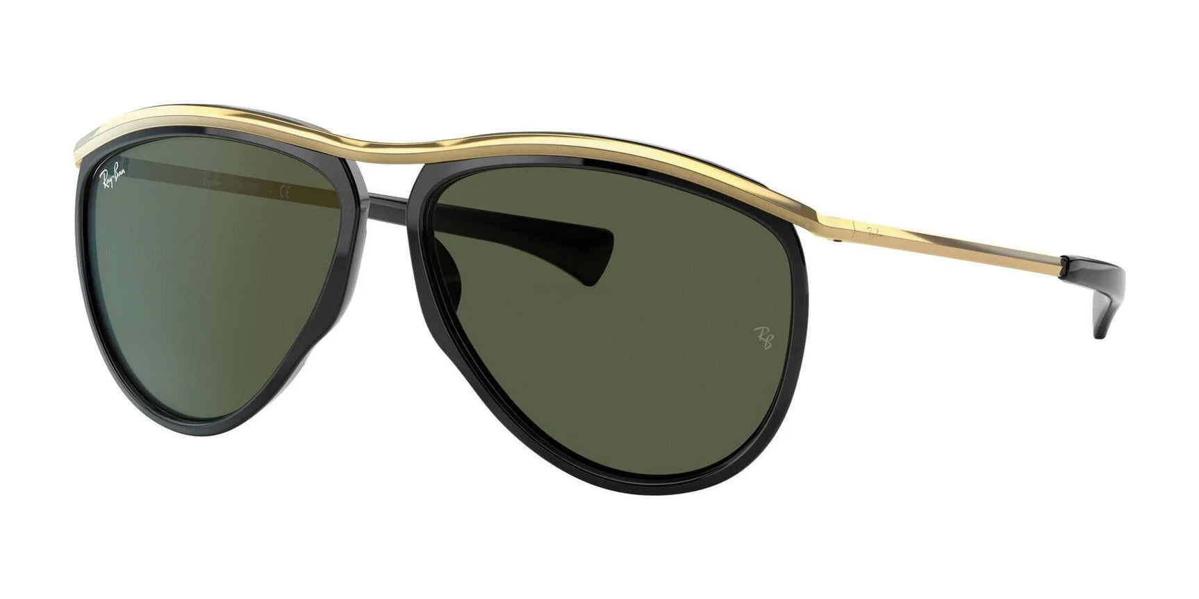 Ray-Ban OLYMPIAN AVIATOR RB2219 Sunglasses Black / G-15 Green