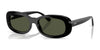 Ray-Ban RB2221F Sunglasses | Size 55 / Black №901/31 / Green (3N 13.2%)