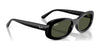 Ray-Ban RB2221F Sunglasses | Size 55 / Black №901/31 / Green (3N 13.2%)