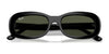 Ray-Ban RB2221F Sunglasses | Size 55 / Black №901/31 / Green (3N 13.2%)