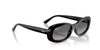 Ray-Ban RB2221F Sunglasses | Size 55 / Black №901/31 / Green (3N 13.2%)