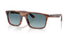 Ray-Ban RB2222 Sunglasses / Striped Havana №954/3M / Blue Gradient Grey (2N 21%) / Size 55